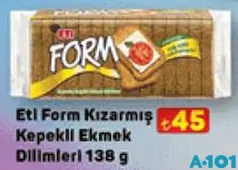 ETİ FORM KIZARMIŞ KEPEKLİ EKMEK DİLİMLERİ 138 G